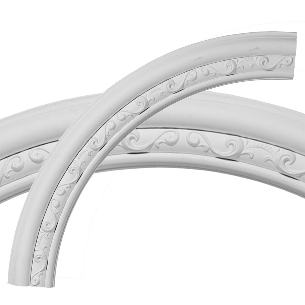 Ekena Millwork Decorative Ceiling Rings/Watford / Ceiling Ring (1/4 of complete circle) / 36'OD x 29 1/2'ID x 3 1/4'W x 1' / CR35WA
