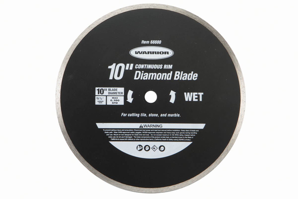 10 in. Continuous Rim Wet Cut Masonry Diamond Blade